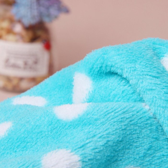 KAKA(TM) Pets Dog Cat Soft Blanket Coral Fleece Quilt Leopard Pattern L