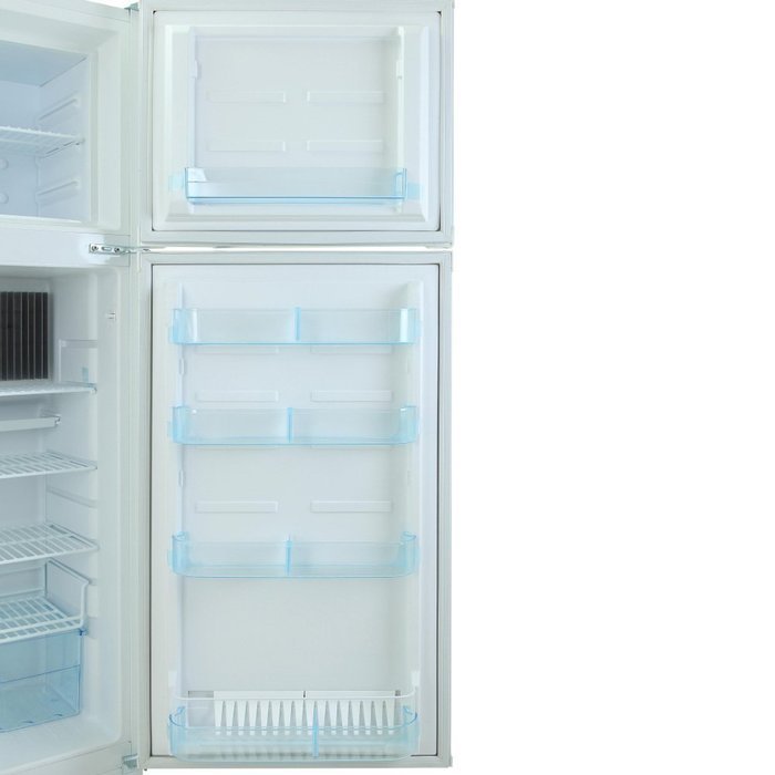 SMAD RV Refrigerator 110V &Propane Fridge Up Freezer, 9.3 Cu Ft, White N12
