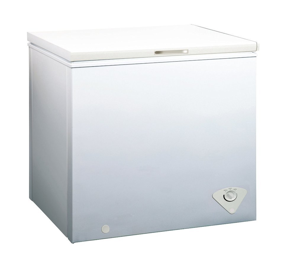 midea WHS-129C1 Single Door Chest Freezer, 3.5 Cubic Feet, White N3