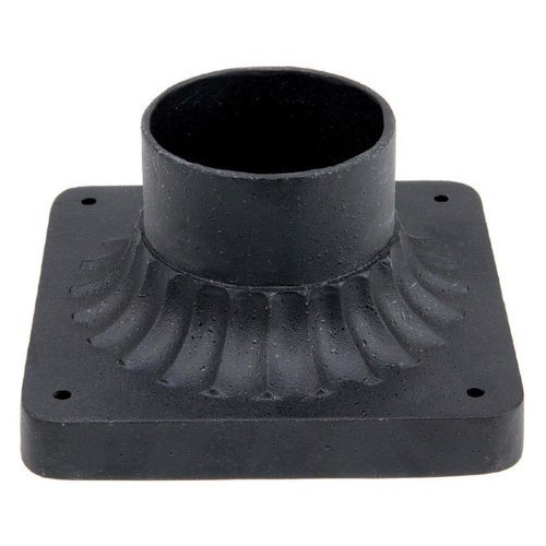 Capital Lighting 9809BK Outdoor Pier Mount Flange, Black Finish by Capital Lighting