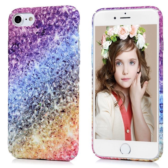 Badalink iPhone 7 Case (4.7 inch) - Cute Digital Colorful Print Hard PC Case with Print Patterns Lightweight Ultra-thin... N25