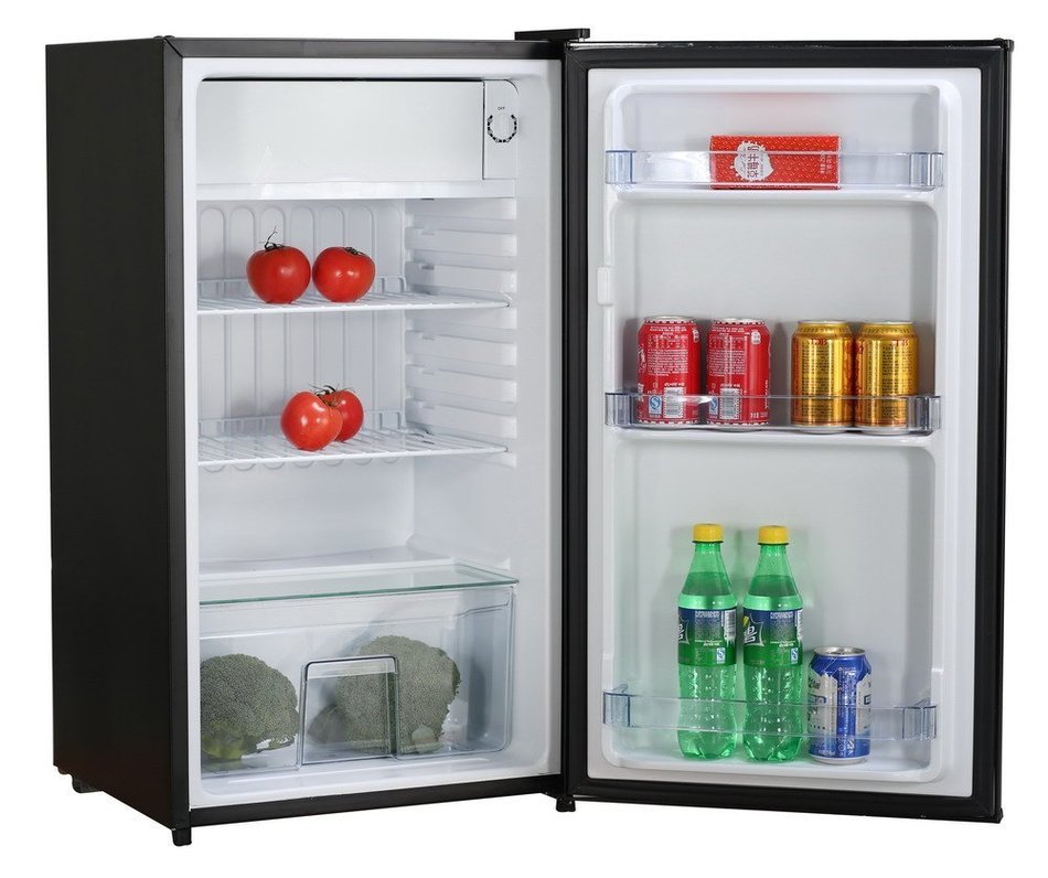 Conbridge CBBC-95BOA 3.1 Cu.Ft. Compact Refrigerator With Ice-box, Black N3