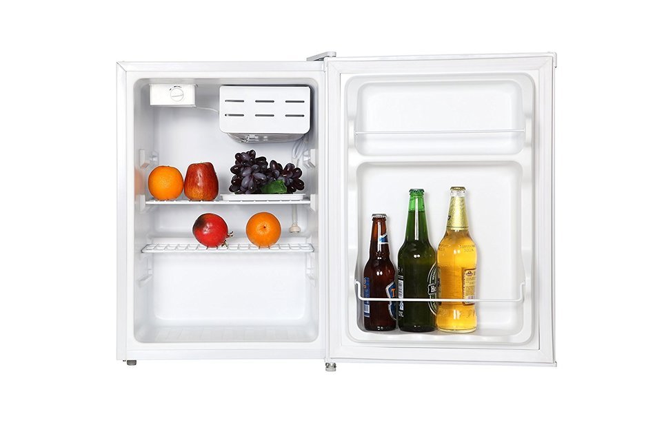 Midea Black 2.4 CF Compact Single Reversible Door Refrigerator 87LB N2