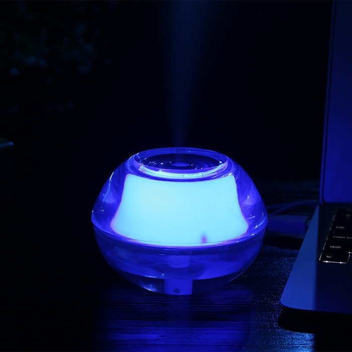 MEGAVISION Portable Personal Crystal Night Lights Cool Mist Air Humidifier with USB Cable for Home Office Bedroom... N4