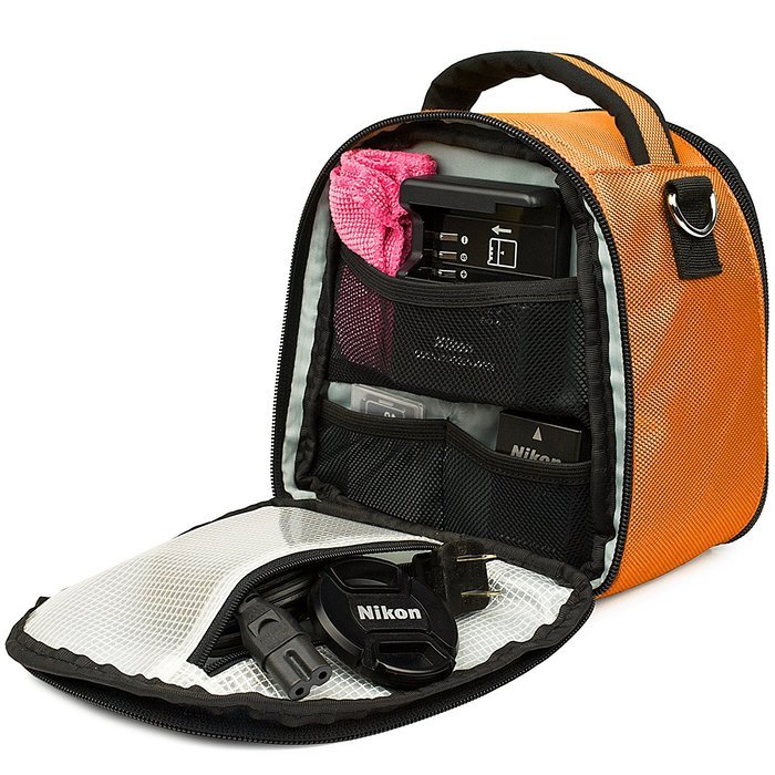 Laurel DSLR Camera Handbag for Panasonic Lumix DMC Series SLR Cameras, Grey N33