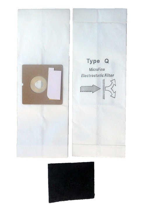 7 Royal Type Q Allergy Vacuum BAG + Filter, AirPro Ry 2000, Aire, Canister Vacuum Cleaners, 3-RY2100-001, RY2100 N2