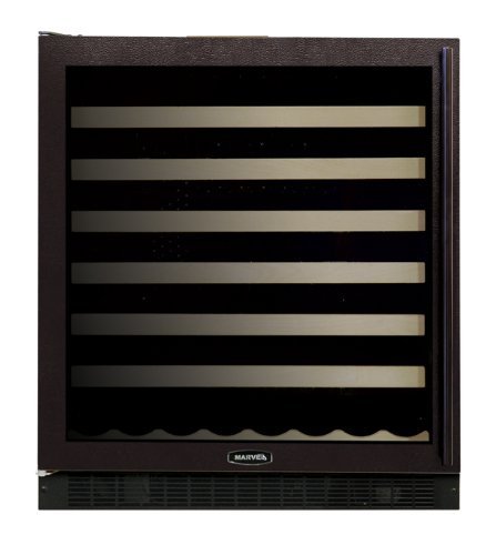 AGA Marvel 8SWCE621 Under Counter Wine Cellar, Black Cabinet with Left Hinge Black Frame Glass Door, 15-Inch N4