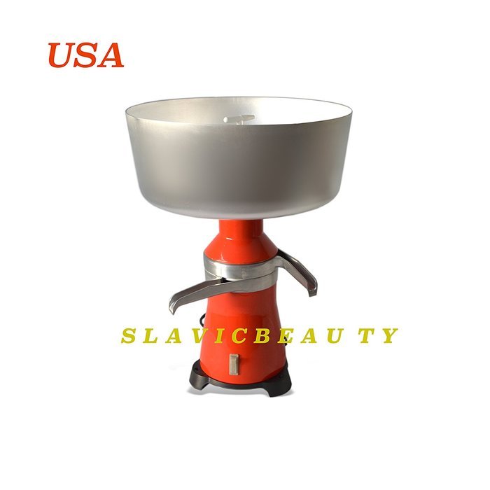 Milk Cream Electric Centrifugal Separator 80 L/H (Metal Drum and Receivers) 110 V USA/CANADA