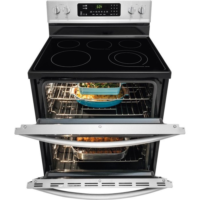 Frigidaire Fgef302tpf 30 Gallery Freestanding Electric Double Oven Range With Spacewise 5055