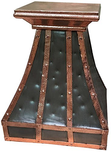 Zinc Kitchen Hood Wall Mount (dark smooth, 36")