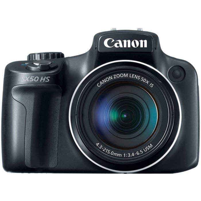 Canon PowerShot SX50 HS 12MP Digital Camera with 2.8-Inch LCD (Black) - International Version (No Warranty) N9