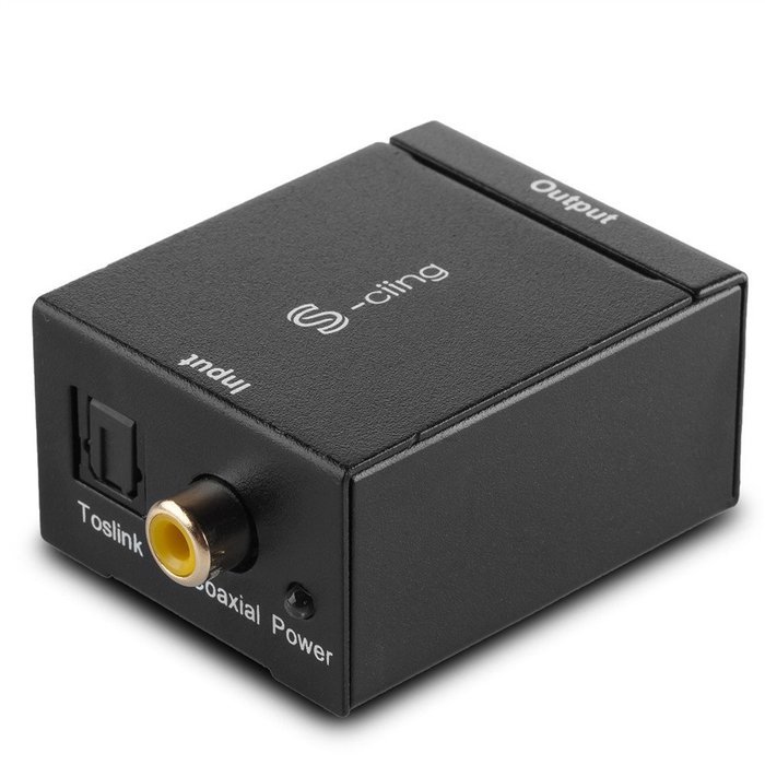 S-ciing Digital to Analog Audio Converter with with Fiber Cable Optical Toslink and Spdif Coaxial Inputs Audio... N3