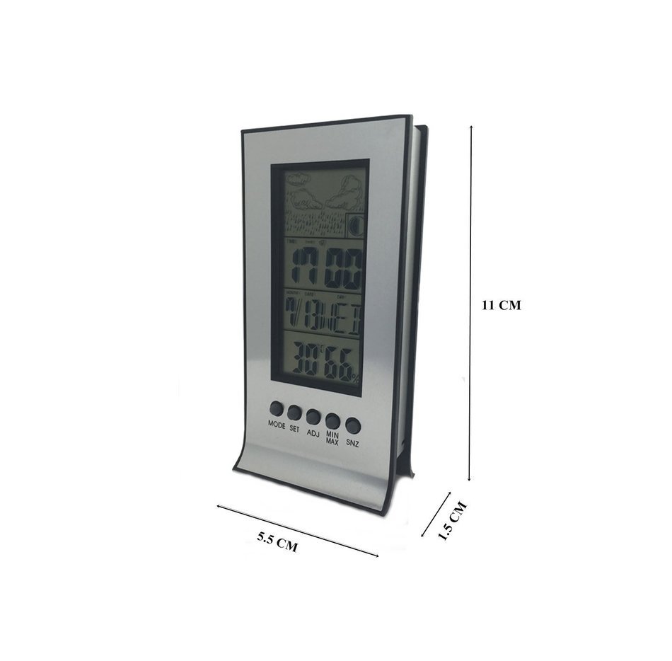 Humidity Meters, UNEGO Digital Thermo-Hygrometer Weather Thermometers Indoor Temperature Humidity LCD Display... N6