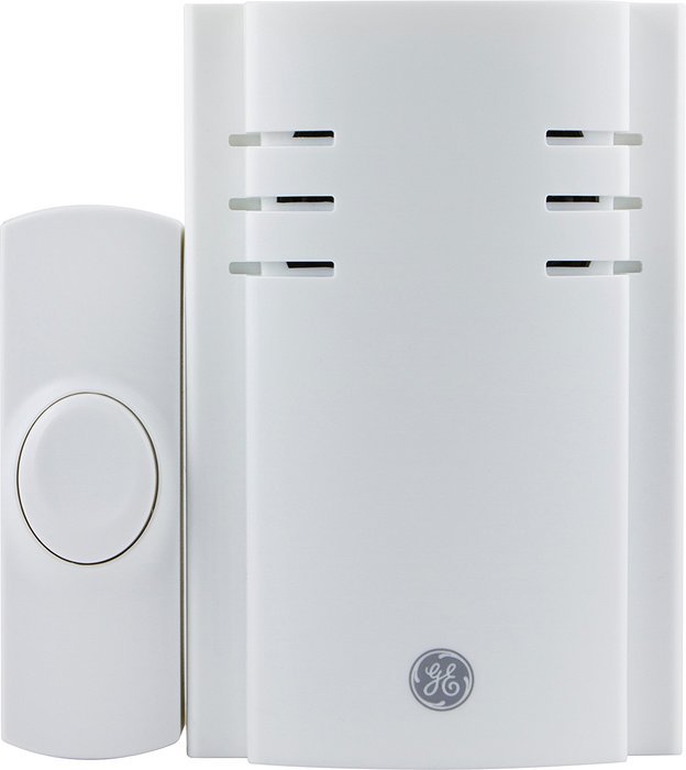 GE 19298 150 feet Range Plug-In Wireless Door Chime with Push Button N3