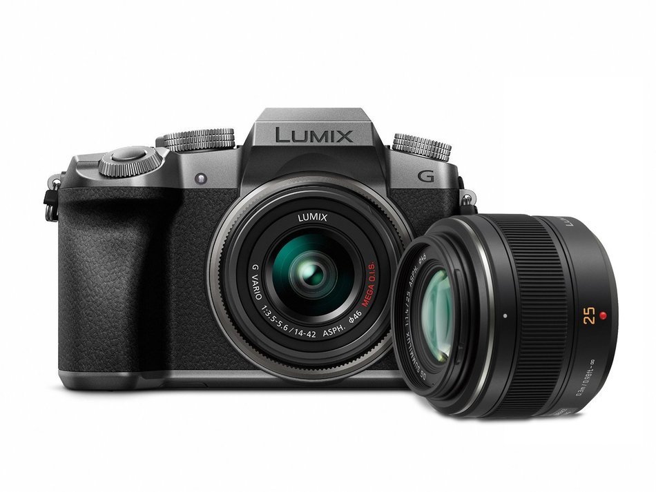 Panasonic G7 Mirrorless Digital Camera w Panasonic 25mm F1.4 Lens Bundle