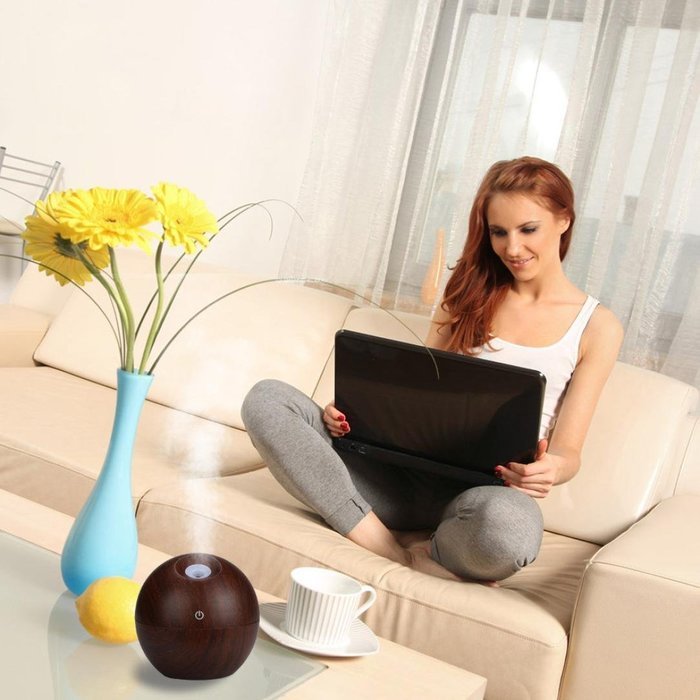 Essential Oil Diffuser Humidifier, AMA(TM) 300ml LED Touch Ultrasonic Aroma Diffuser Cool Mist Humidifier USB... N8