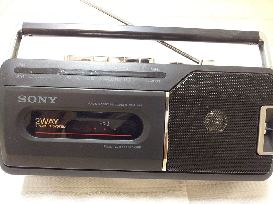 Sony Radio Cassette Recorder Boombox With Amfm Radio Model Cfs B11 N2 Free Image Download 2783