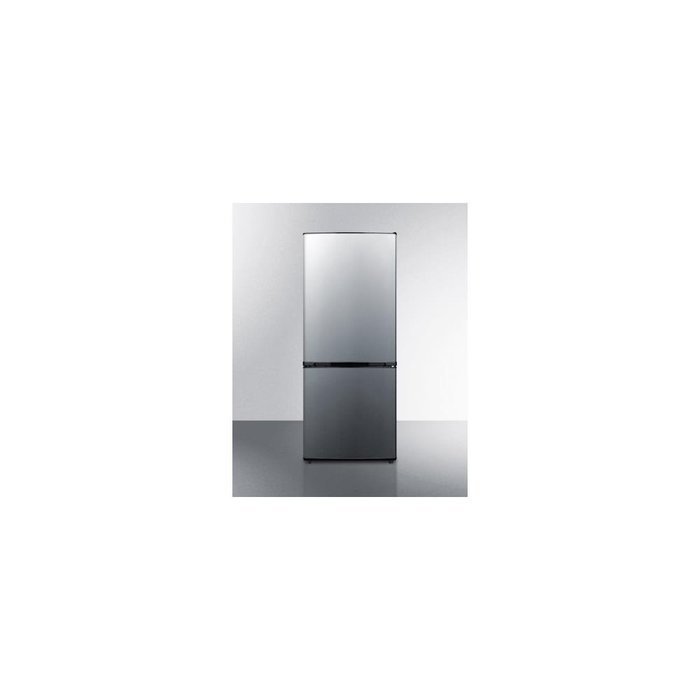 Summit FFBF101SSIM 24" Bottom Freezer Refrigerator with 10.2 cu. ft. Capacity Frost-Free Operation Ice Maker Adjustable...