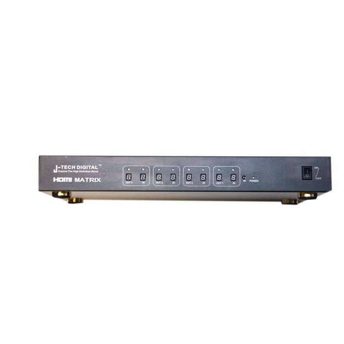 J-Tech Digital JTD-HD4X2-HIFI HDMI 4x2 Matrix Version 1.3 Certified for Full HD 1080p and Support 3D N11