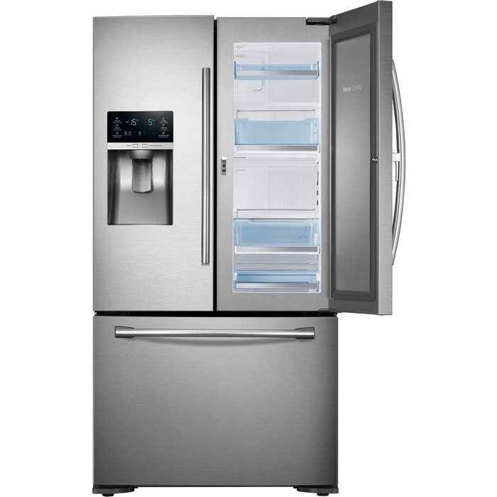 Samsung RF23HTEDBSR 23 Cu. Ft. Capacity ENERGY STAR French Door Refrigerator in Stainless Steel N4