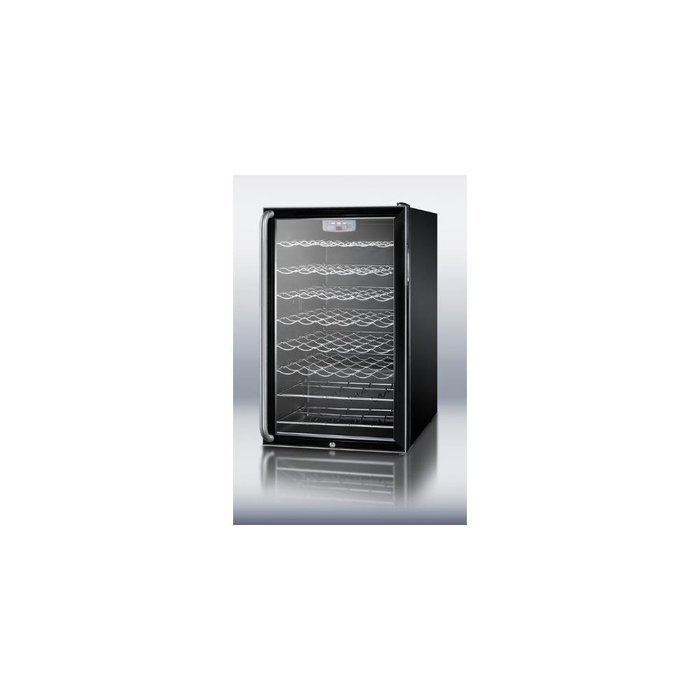 Summit SWC525L7SH: Commercially listed 20" wide freestanding wine cellar with lock, digital thermostat and full-length... N3