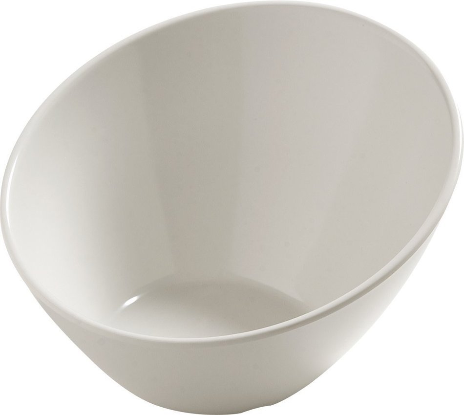Carlisle 5554437 Balsam Melamine Angled Salad Bowl, 26 fl. oz., Bavarian Cream (Case of 6) N4