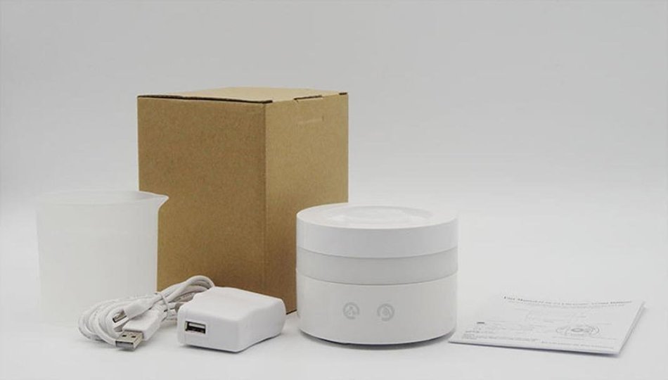 DZT1968 Essential Oil Diffusers Aroma Ultrasonic Cool Mist Humidifiers White N8