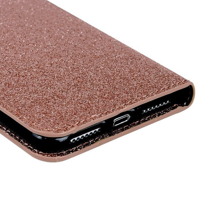 Badalink iPhone 7 Plus Wallet Case (5.5") Stand Flip Case Shiny Glitter PU Leather Case Shockproof Soft TPU Inner... N23