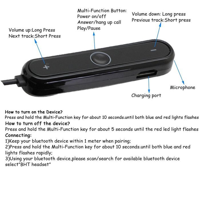 Poyatu Bluetooth Adapter Cable for Bose AE2 AE2i SoundTrue around-ear ...