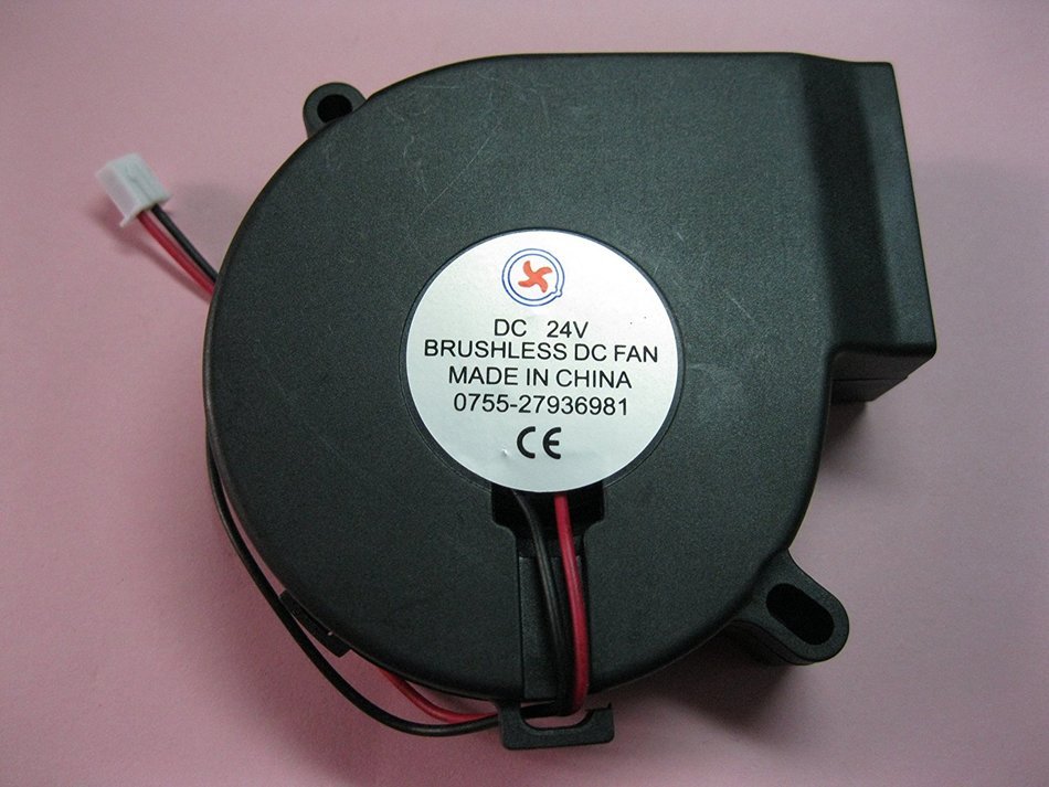 2 pcs Brushless DC Blower Fan 7525S 24V 2 Wires 75x75x25mm Sleeve-bearing Skywalking N2