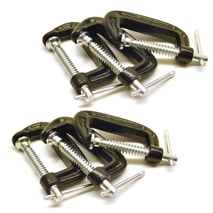 2" Heavy duty G Clamp Grip Holder Clasp Vice (6 Pack) TE294