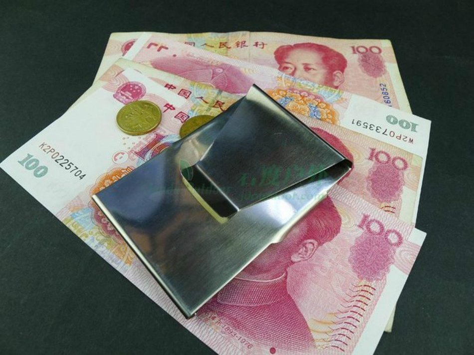 SZHOWORLD Stainless Steel Slim Money Clip Double Sided Credit Card Holder Wallet Clips N3