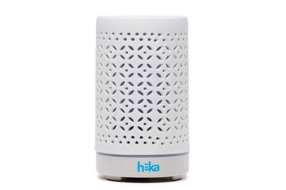 Heka Living Essential Oil Diffuser Humidifier &ndash; Hand Finished Ceramic Lid - 7 Color LED Light - 100 ml - Continuous... N9