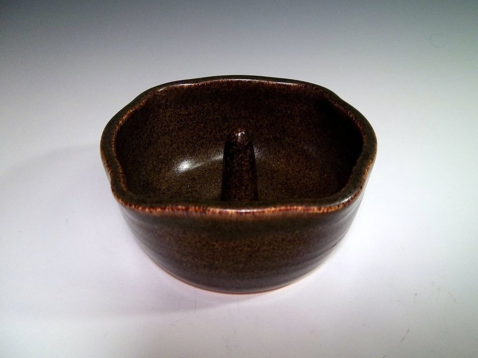 Brown Apple Baker Stoneware Ceramic Pottery