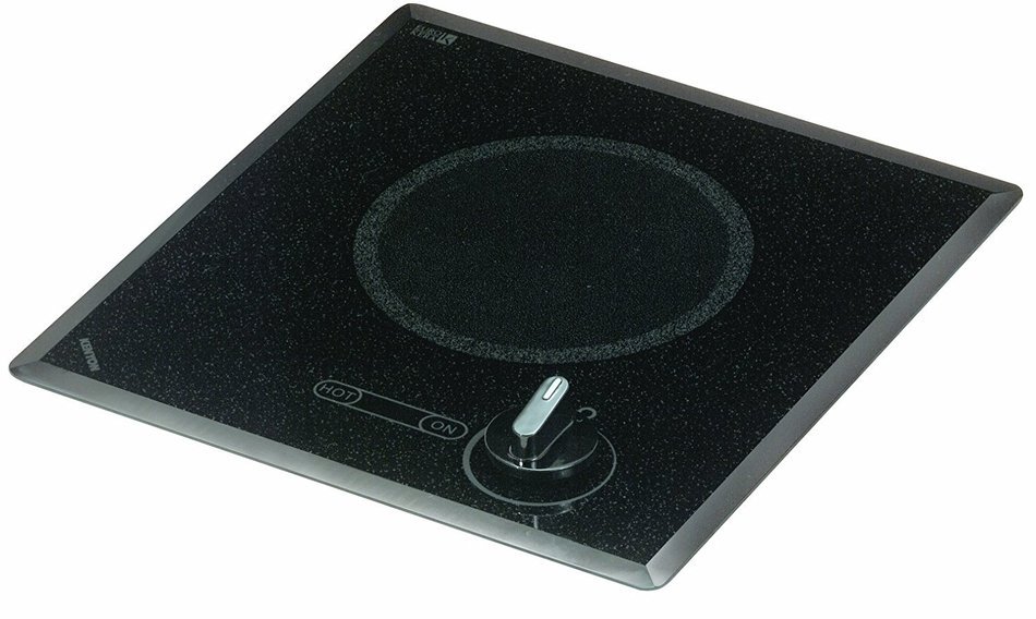 Kenyon B41518 6-1/2-Inch Mediterranean Single Burner Cooktop with Analog Control UL, 240-volt, Black