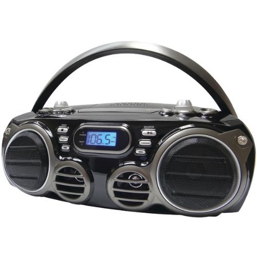 New SYLVANIA SRCD682BT Bluetooth Portable CD Radio Boom Box with AM/FM Radio