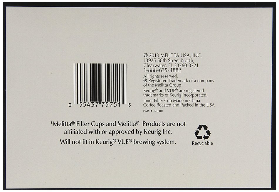 Melitta Single Cup Coffee for K-Cup Brewers, Cafe de Europa Vienna Roast, Dark Roast, 5.08 oz - 12 Count N7