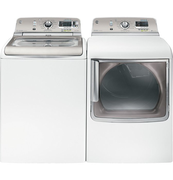GE GTDS850GDWS 7.8 Cu. Ft. White With Steam Cycle Gas Front Load Dryer N7