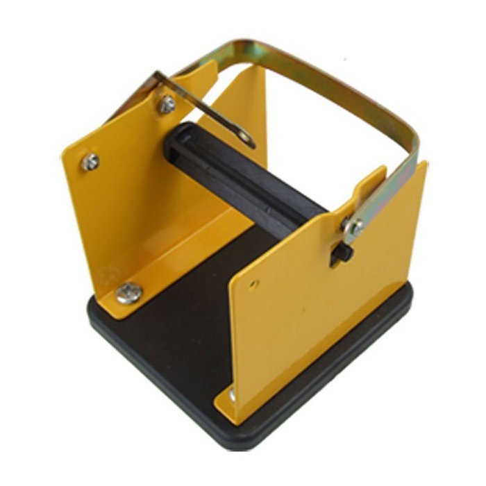 TOOGOO(R) Yellow Black Metal Solder Wire Stand Holder Support