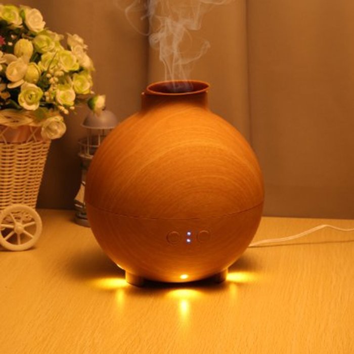 IREALIST Floureon Essential Oil Aroma Diffuser Ultrasonic Humidifier Air Mist Aromatherapy Purifier Wood grain... N11