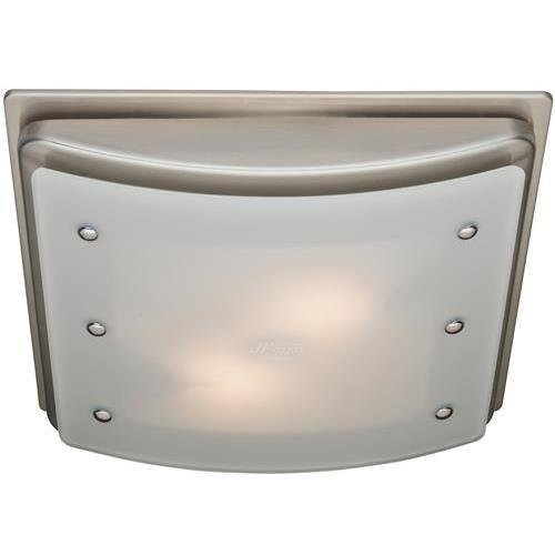 Hunter 90064 Ellipse Bathroom Ventilation Exhaust Fan with Light and Swirled Marble Glass