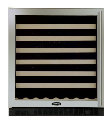 AGA Marvel 8SWCE621 Under Counter Wine Cellar, Black Cabinet with Left Hinge Black Frame Glass Door, 15-Inch N6