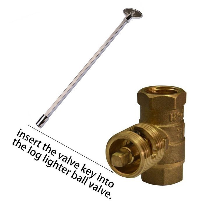 Onlyfire Products Handle Replacement Gas Valve Key for 1/4" and 5/16" Turn Ball Valve ,3",Chrome N8