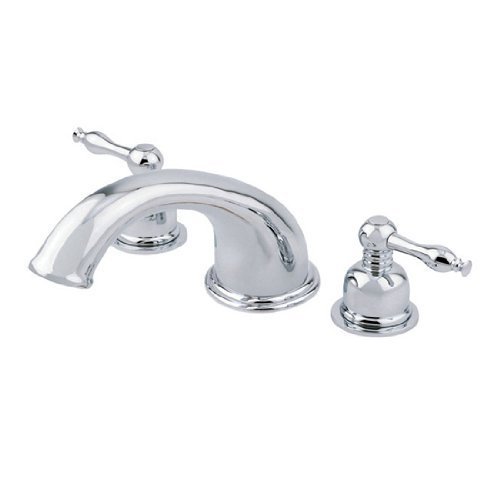 Danze D302555CPBVT Sheridan Roman Tub Trim Kit, Chrome and Polished Brass, Valve Not Included by Danze