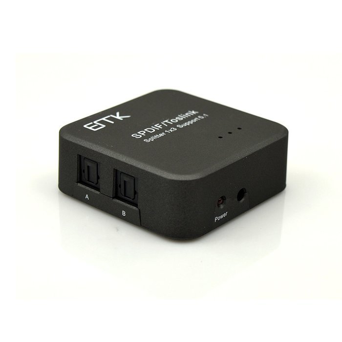 VONOTO 3 in 1 Toslink Fiber Optical Audio 1 to 3 output Adapter Switch Splitter 3 x 1 Selector Adapter Optic TOS... N10