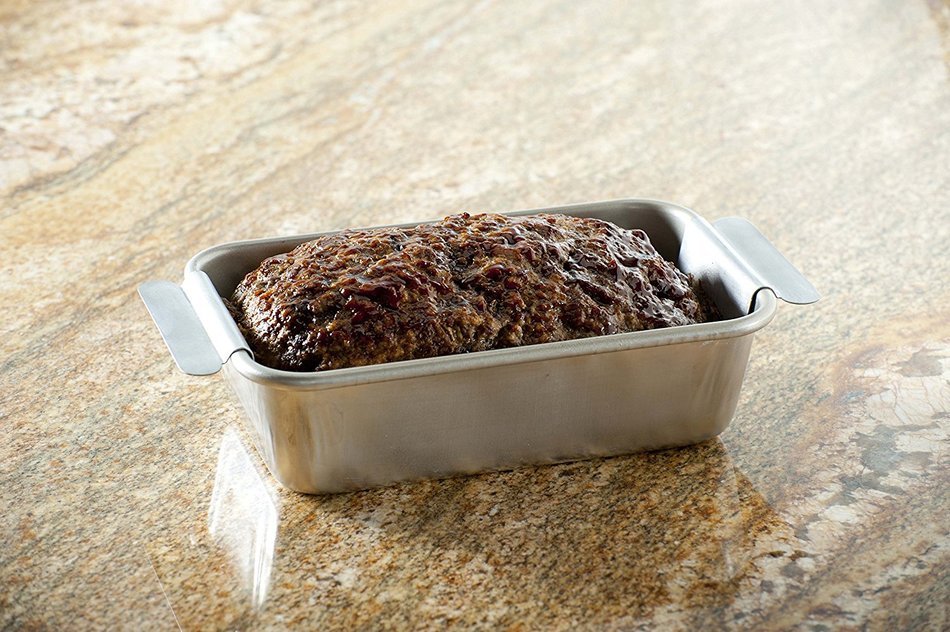 Nordic Ware Naturals Meat Loaf Pan and Lifting Trivet, Multicolor N3