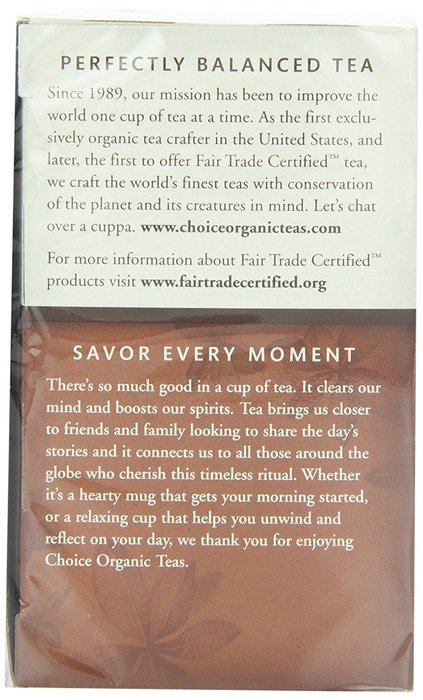 Choice Organic Twig Tea, 1.1 Ounces 16-Count Box (Pack of 6)