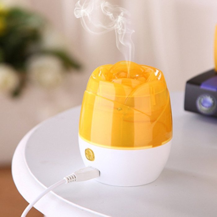 JoJoauto Mini USB Desk Roses Dazzle Humidifier Freshener Household Office Home Air Cleaner Purifier (Purple) N3