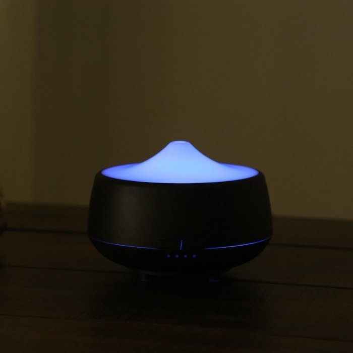 First 250ml Aroma Essential Oil Diffuser Wood Grain Ultrasonic Cool Mist Humidifier with 7 Color Changing LED... N5