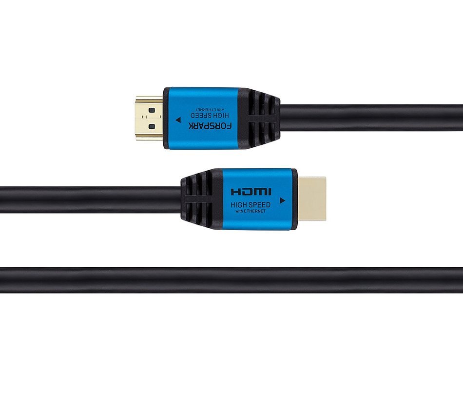FORSPARK High Speed Ultra HDMI Cable 8ft with Ethernet ,Full HD, Supports 4K, 3D, 1080p Full HD Latest Version... N4